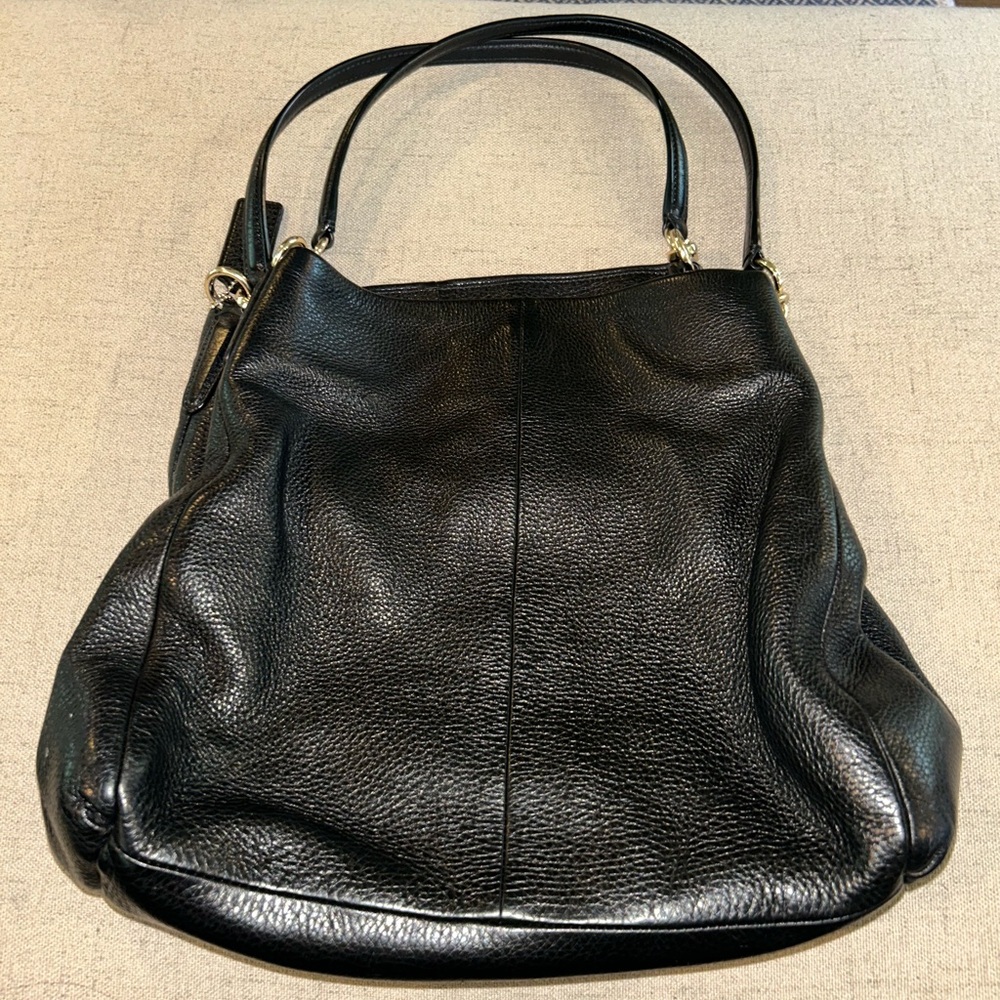 Coach Black Leather Purse Bag